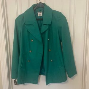 Old navy, womens medium tall green pea coat